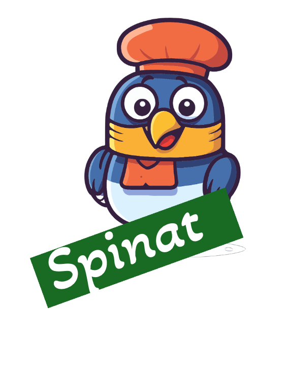 Heiße Vögel Spinat Maskottchen